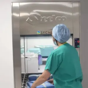 Sychem and Steelco autoclave in use at Spire Bushey