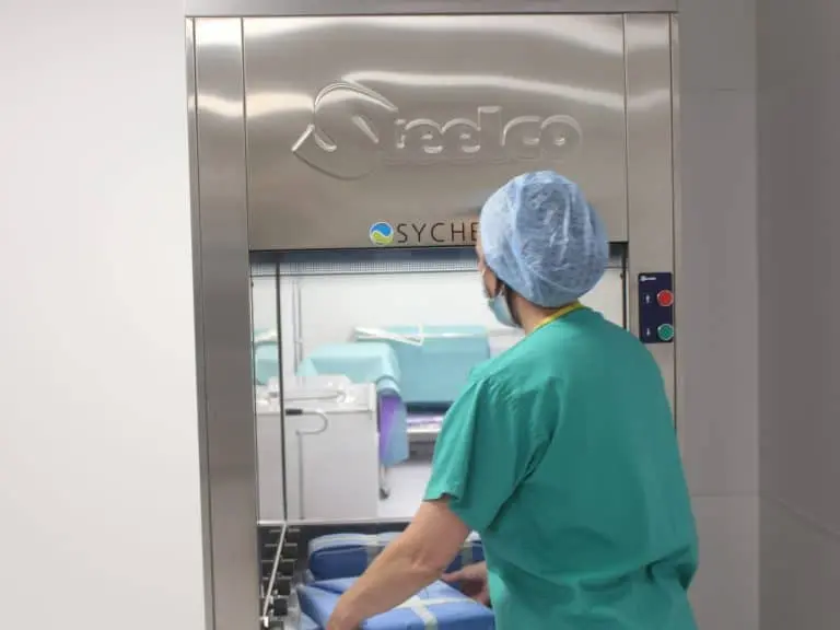 Sychem and Steelco autoclave in use at Spire Bushey